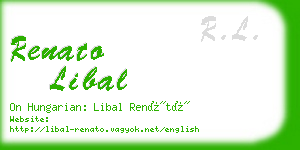 renato libal business card